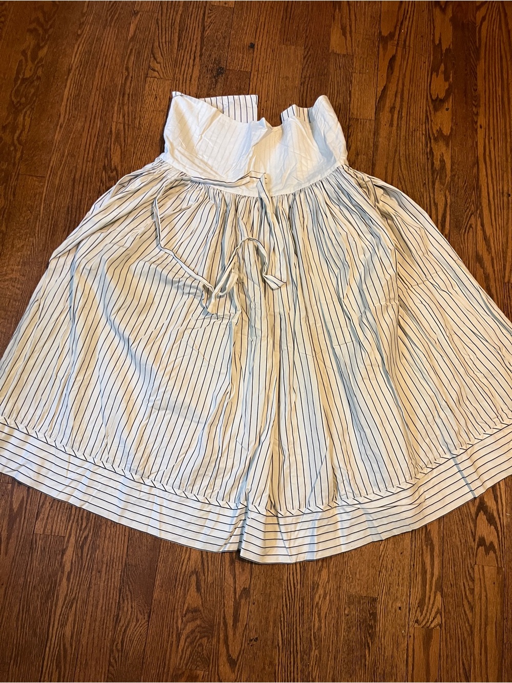 Vintage 1980s Kenzo Pinstripe Skirt with Pockets Archive# 6012 - Picture 7 of 16